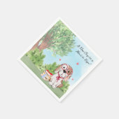 Boekthema-Baby shower Servet (Hoek)