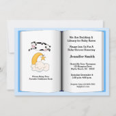 Boekthema Baby shower Uitnodiging (Boy) (Voorkant)