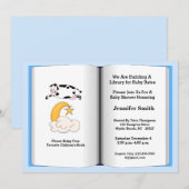 Boekthema Baby shower Uitnodiging (Boy) (Voorkant / Achterkant)