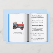 Boekthema Baby shower Uitnodiging (Boy) (Voorkant / Achterkant)