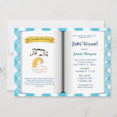 Boekthema Baby shower Uitnodiging (Boy) (Voorkant)