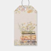 Boekthema Wildflower Vrijgezellenfeest Cadeaulabel (Achterkant)