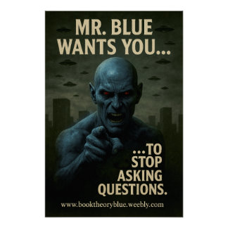 Boektheorie Blauw Poster 05