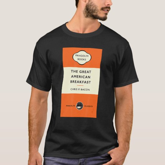 Boektitel De Grote Amerikaanse Ontbijt Chris P B T-shirt (Voorkant)