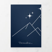 BoekTok Romantische Huwelijksuitnodiging - Stier/A Drieluik Uitnodiging (Cover)