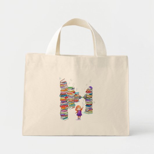 Boektowertas Mini Tote Bag (Voorkant)