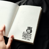 Boekuil Aangepast Van de Bibliotheek Van  Rubberstempel