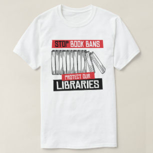 Boekverboden stoppen Libraries beschermen T-shirt