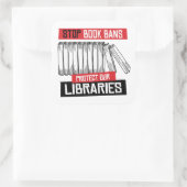 Boekverboden stoppen Libraries beschermen Vierkante Sticker (Tas)