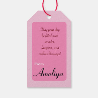 Boekverjaardagswensen cadeaulabel