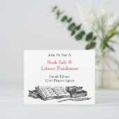 Boekverkoop Editable Marketing Promotion Briefkaar Uitnodiging Briefkaart (Staand voorkant)