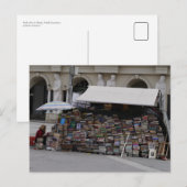 Boekverkoper in Skopje, Noord-Macedonië Briefkaart (Voorkant / Achterkant)