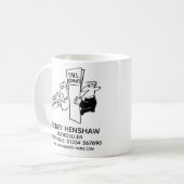 Boekverkoper of Boekwinkel koffiemok (Voorkant links)