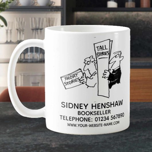 Boekverkoper of Bookshop Koffie Mok