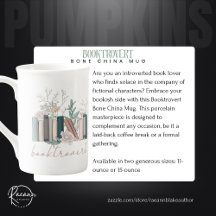 Boekverslaafde Bone China Mok