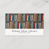 Boekvertoning, bibliotheek, bibliotheek visitekaartje (Voorkant)