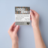 Boekvertoning, boekenclub Adverteren Flyer (Hand)