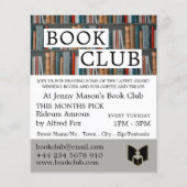 Boekvertoning, boekenclub Adverteren Flyer (Voorkant)