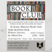 Boekvertoning, boekenclub Adverteren Flyer (Voorkant)