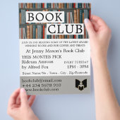 Boekvertoning, boekenclub Adverteren Flyer (Hand)