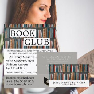 Boekvertoning, boekenclub Adverteren Flyer