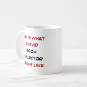 boekverzamelaar, enthousiast koffiemok (Voorkant links)