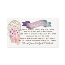 Boekverzoek baby shower uitnodigingstekst - Boho g