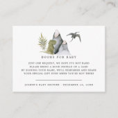 Boekverzoek | Little Dinosaur Baby Shower Informatiekaartje (Voorkant)