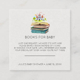 Boekverzoek Sprookjes Baby Shower Insteekkaart Informatiekaartje
