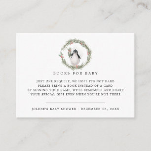 Boekverzoek Winter Friends Baby Shower Informatiekaartje