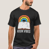 Boekviben Bookworm Library Rainbow Reading T-shirt (Voorkant)