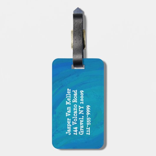 Boekweel Bagagelabel (Achterkant verticaal)