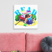 Boekweel Canvas Afdruk (Insitu (Woonkamer))