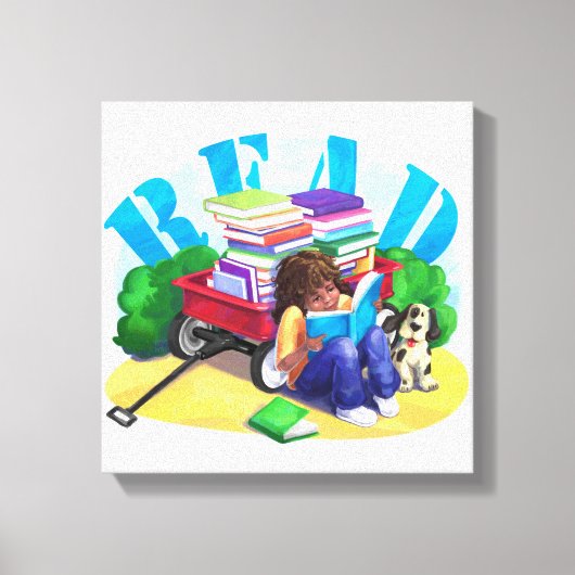 Boekweel Canvas Afdruk (Voorkant)