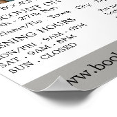 Boekweergave, Boekwinkelreclame Poster (Hoek)