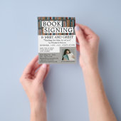 Boekweergave, schrijverboekhandtekening Adverteren Flyer (Hand)