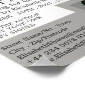 Boekweergave, schrijverboekhandtekening Adverteren Poster (Hoek)