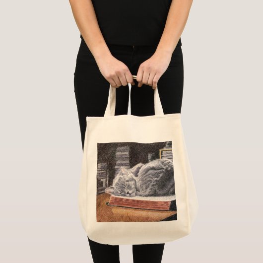 Boekwinkel Cat Tote Bag (Voorkant (product))