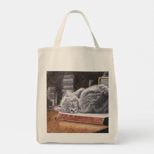 Boekwinkel Cat Tote Bag (Achterkant)