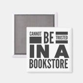 Boekwinkel die liefdesmagneet leest magneet (Voorkant / Achterkant)