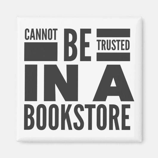 Boekwinkel die liefdesmagneet leest magneet (Voorkant)