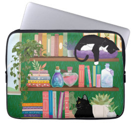 Boekwinkel katten laptop sleeve