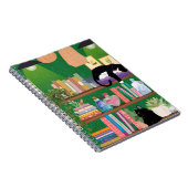 Boekwinkel katten notitieboek (Rechterzijde)