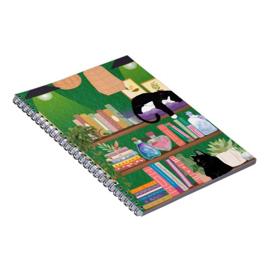 Boekwinkel katten notitieboek (Rechterzijde)