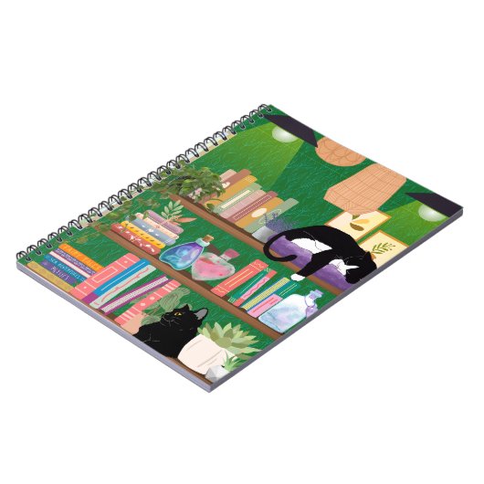 Boekwinkel katten notitieboek (Linkerzijde)