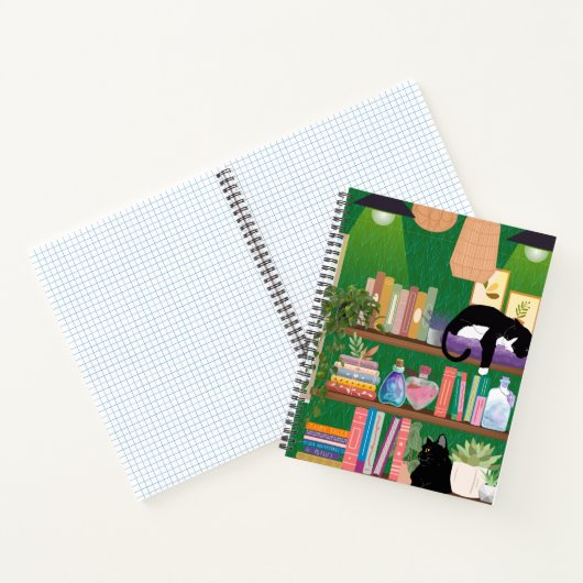 Boekwinkel katten notitieboek (Binnen)