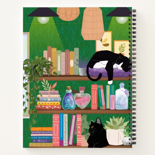 Boekwinkel katten notitieboek (Achterkant)