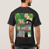 Boekwinkel katten t-shirt (Achterkant)