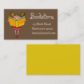 Boekwinkel, kinder boekhandel of onlineboeken visitekaartje (Voorkant / Achterkant)