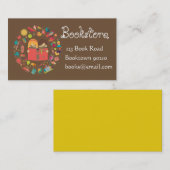 Boekwinkel, kinder boekhandel of onlineboeken visitekaartje (Voorkant / Achterkant)
